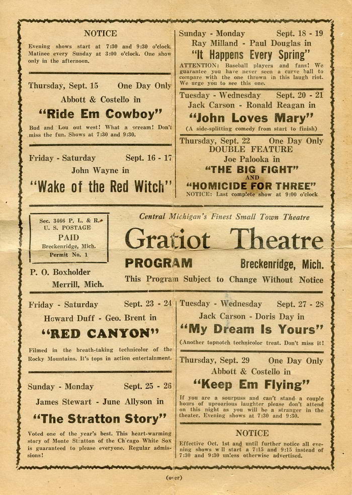 Gratiot Theatre - From Breckenridge Historical Society (newer photo)